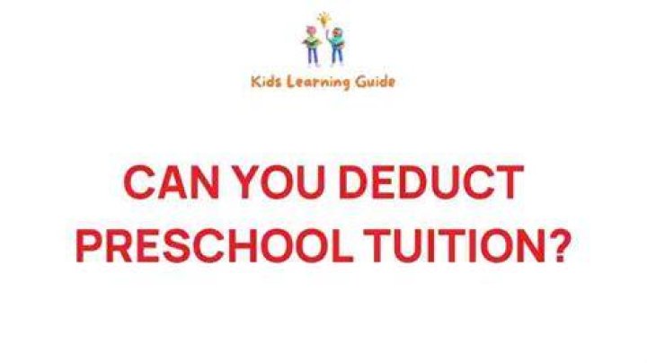 Can parents deduct kids tuition?