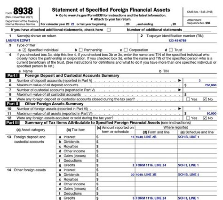 Do you report RRSP on form 8938?