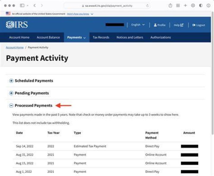 How do I know when the IRS is due?