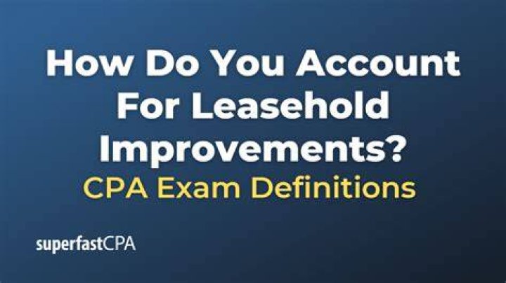 How do you account for leasehold improvements reimbursed by the landlord?