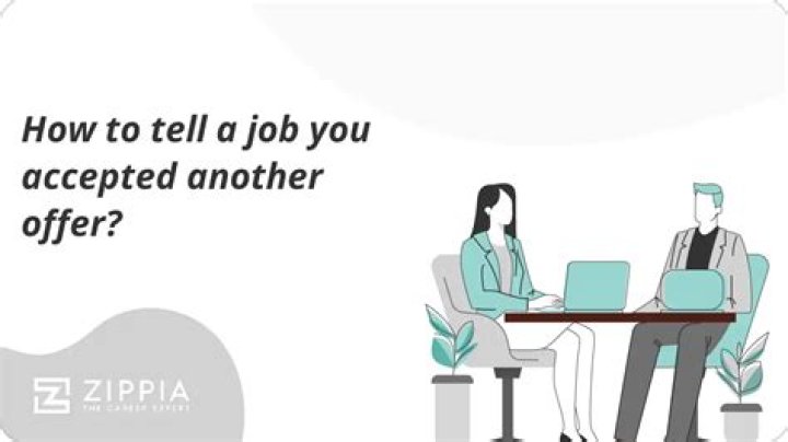 How do you professionally tell a job you have another offer?