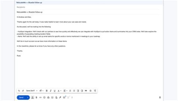 How do you send a follow up question?