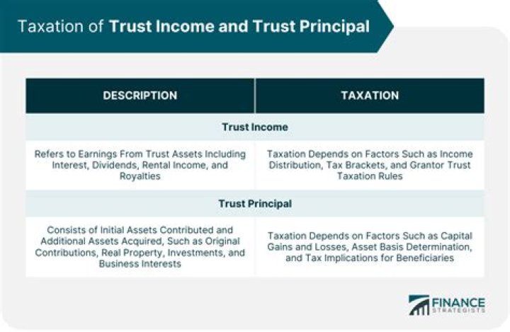 How is income from a trust reported?