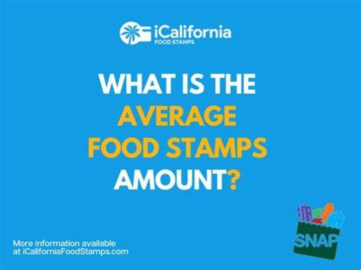 How much does the average family get in food stamps?