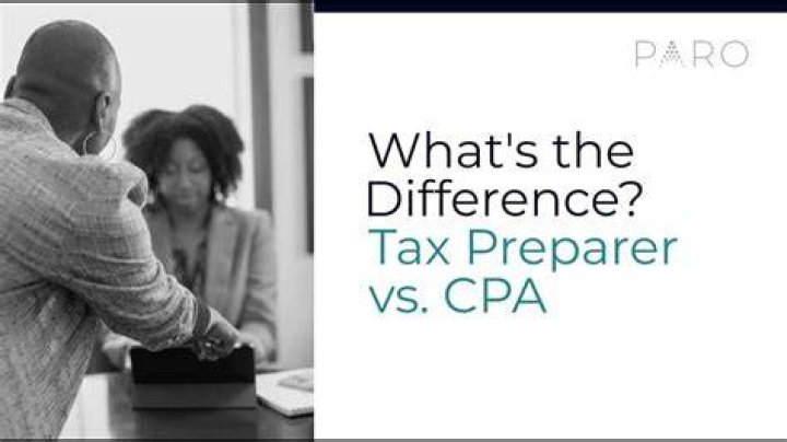 Is tax preparer same as CPA?