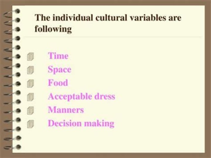 What are national cultural variables and individual cultural variables?