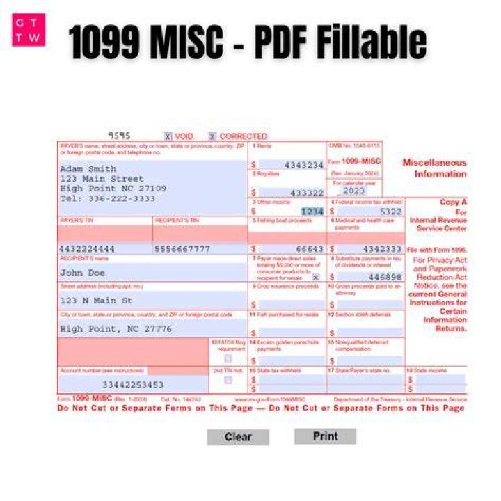 What do I include in a 1099?