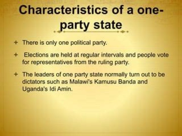 What is it called when there is only one political party?