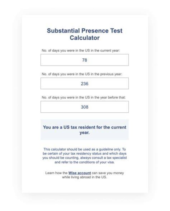 What is substantial presence for tax purposes?