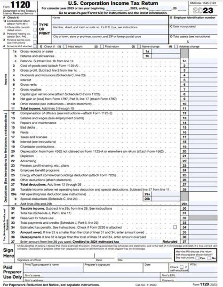 Where are loans from shareholders reported on Form 1120?