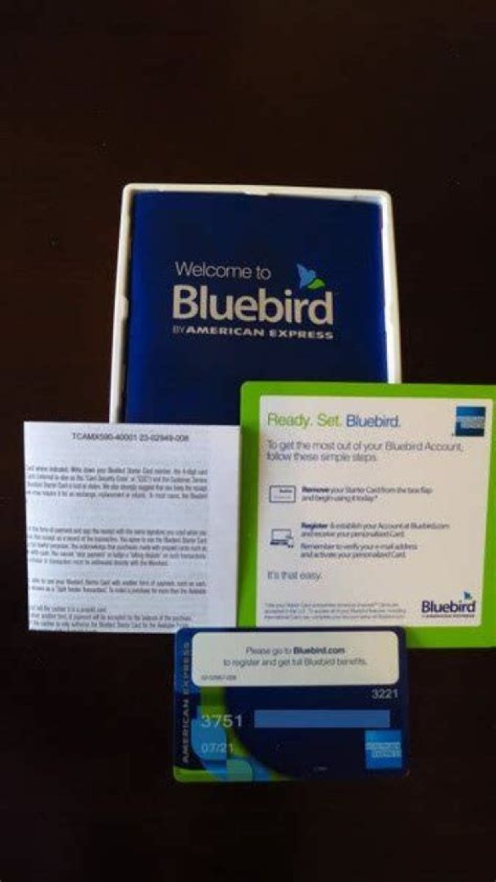 Why did I receive a Bluebird card in the mail?
